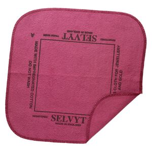 Polishing cloth, Selvyt®, cotton, pkg/1, red, 10-inch square.