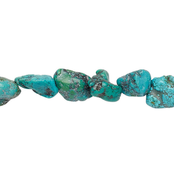 Turquoise 1pkg1, nugget bead C grade, 15 inch small image number 0