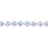 Bead, glass 1pkg8, opaque dark blue and white, 12mm hand-painted round. image number 1