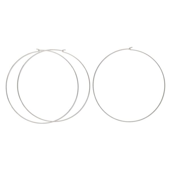 Neckwire, antique silver-finished steel, 1.7mm round wire with double-hook closure, 16 inches. Sold per pkg of 3. image number 0