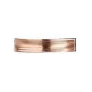 Wire, 12Kt rose gold-filled, dead-soft, round, 26 gauge. Sold per pkg of 5 feet.