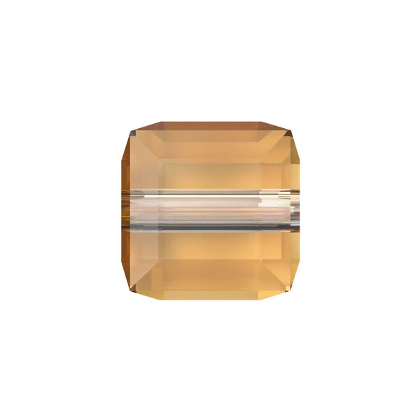 Bead 1pkg288 dark orange TCF™, Swarovski®, 4mm faceted cube 5601 image number 0