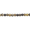 Leopardskin jasper 1pkg1, round bead natural, 15 inch dark 3-4mm image number 1