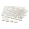 Organizer, Assorted Bead Storage Tray™, Bead Storage Solutions™, plastic, clear and opaque off-white, 13-3/4 x 10-1/2 x 2 inches. Sold per 45-piece set. image number 1
