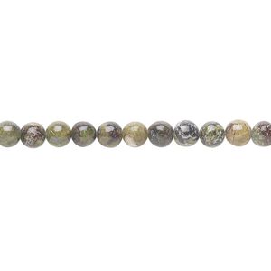 Dragon blood jasper 1pkg1, round bead natural 15.5-16 inch 4mm