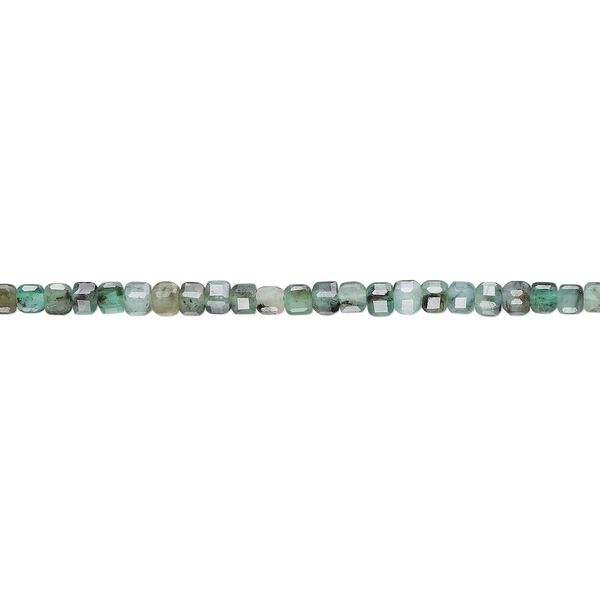 Emerald 1pkg1, faceted cube bead 15.5-16 inch 2-2.5mm image number 0