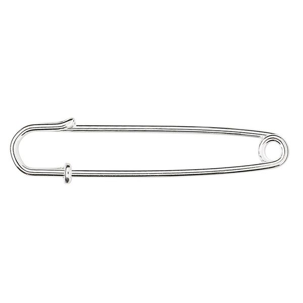 Kilt pin, silver-plated steel, 2 inches. Sold per pkg of 10. image number 0