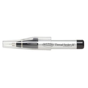 Thread burner, The Bead Buddy® Perfect Thread Sealer II™, acrylic / aluminum / steel, silver and black, 5-1/2 inches. Sold individually.