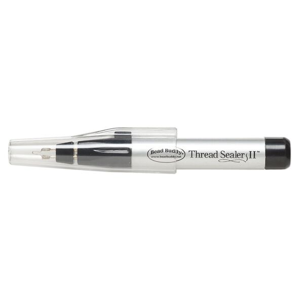 Thread burner, The Bead Buddy® Perfect Thread Sealer II™, acrylic / aluminum / steel, silver and black, 5-1/2 inches. Sold individually. image number 0