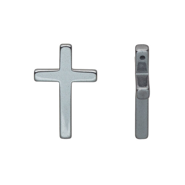 Drop, Hemalyke™ (man-made), 22.5x15mm cross. Sold per pkg of 4. image number 0