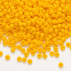 Seed bead, Preciosa Ornela Czech glass, pkg/50g, #8 rocaille, opaque orange, (93110).