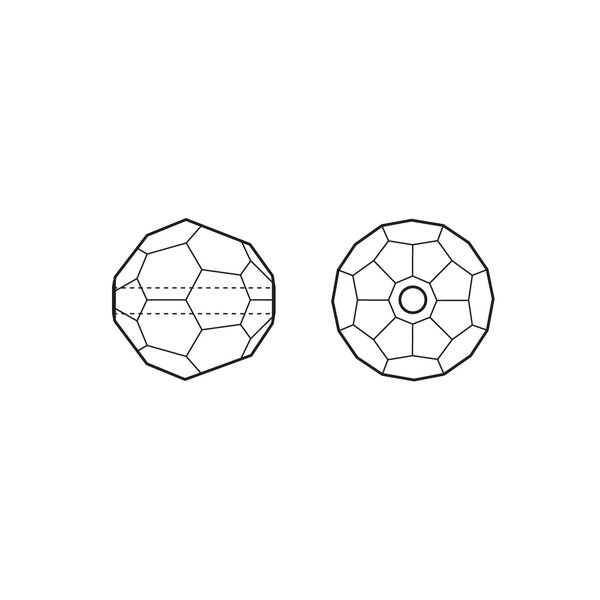 Bead 1pkg720 crystal bronze, Swarovski&reg;, 4mm faceted round 5000 image number 1