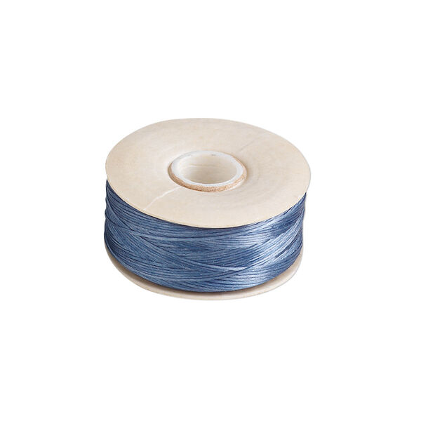 Thread, Nymo®, nylon, royal blue, size D. Sold per 64-yard bobbin. image number 0