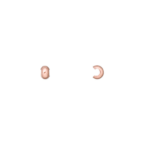 Crimp cover, copper-plated copper, 3mm. Sold per pkg of 100. image number 0