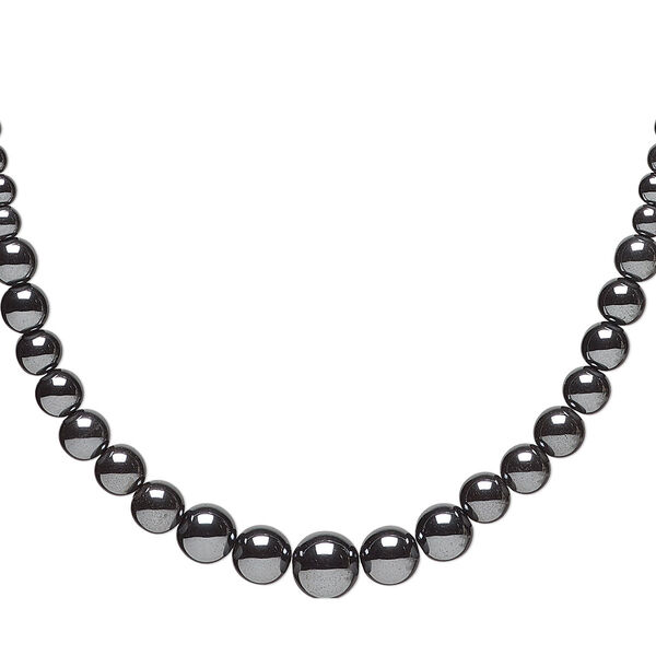 Bead, Hemalyke™ (man-made), 4-8mm graduated round. Sold per 15-1/2" to 16" strand. image number 0