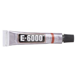 Adhesive, E6000®, adhesive, pkg/0.18-fluid-ounce tube, clear.