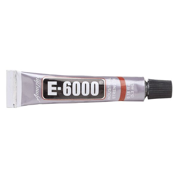 Adhesive, E6000®, adhesive, pkg/0.18-fluid-ounce tube, clear. image number 0