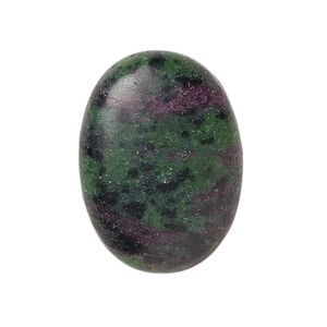 Ruby in zoisite 1pkg1, calibrated oval cab natural 30x22mm