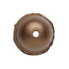 Bead, leather, bronze, 20-24mm smooth round. Sold individually. image number 1