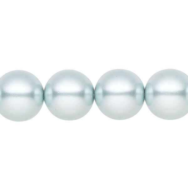 Pearl 10pk light blue, Preciosa Czech crystal 12mm round image number 0