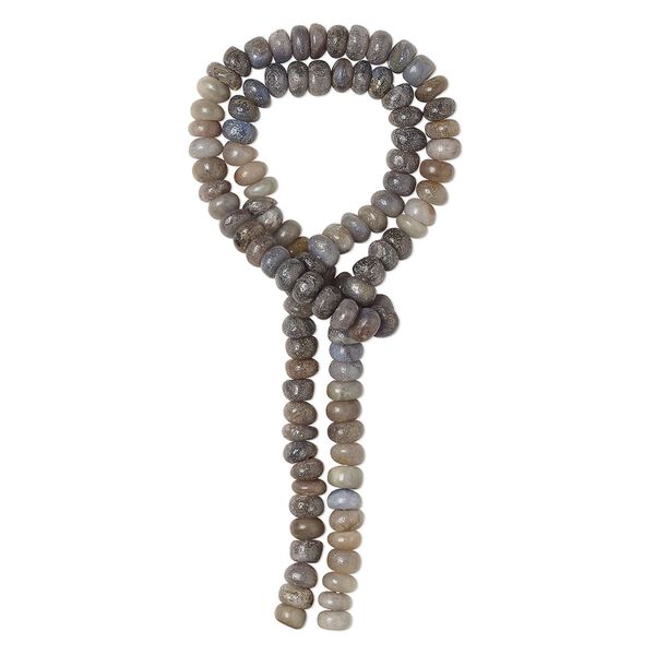 Blue sapphire / grey sapphire / brown sapphire 1pkg1, hand-cut rondelle bead 14 inch 6x3mm-7x4mm image number 0