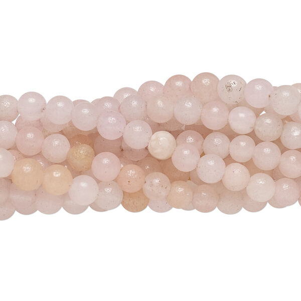 Bead 1pkg10 pink aventurine, 4mm round C grade, 15.5-16 inch natural image number 0