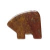 Moukaite jasper 1pkg1, top-drilled and half-drilled Zuni-style bear focal natural, 28x20mm-33x27mm image number 0