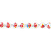 Bead, glass 1pkg8, multicolored, 12mm round with hand-painted fish. image number 1