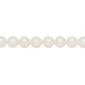 Pearl 500pk pearlescent white, Swarovski® 6mm round 5810