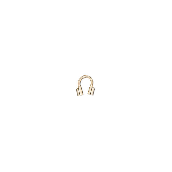 Wire protector, Accu-Guard™, 14Kt gold-filled, 5mm tube with 1.1mm inside diameter. Sold per pkg of 100. image number 0
