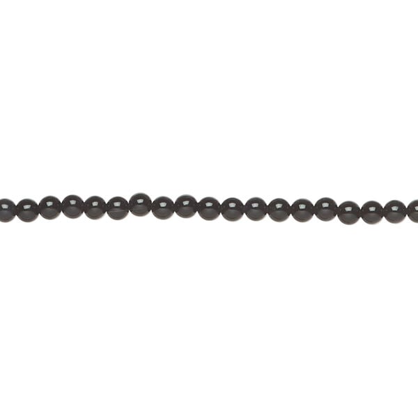 Black onyx 1pkg1, round bead 15.5-16 inch 2.5mm image number 0