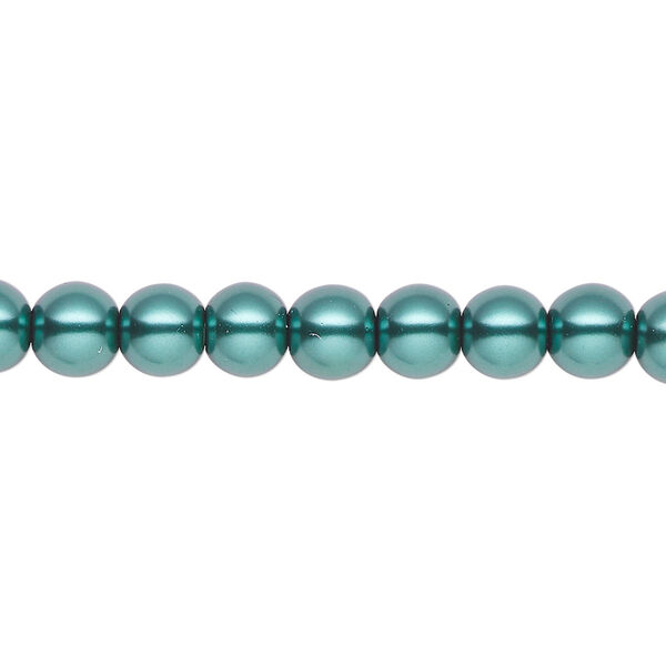 Pearl 2pk green, Celestial Crystal® 6mm round 15.5-16 inch image number 0