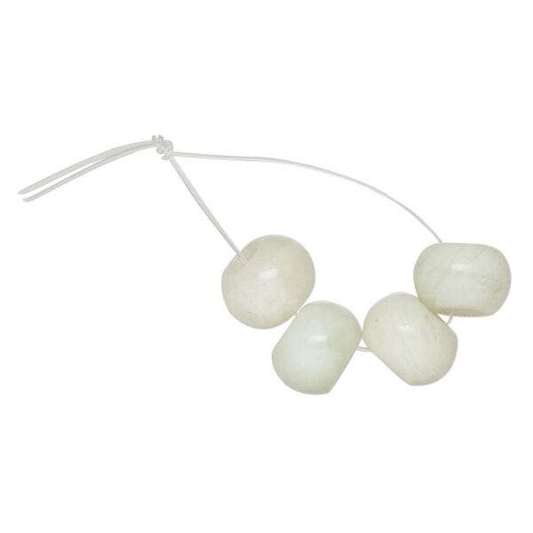Sea green new "jade" 1pkg4, hand-cut rondelle bead natural 12x9mm Dione® image number 0