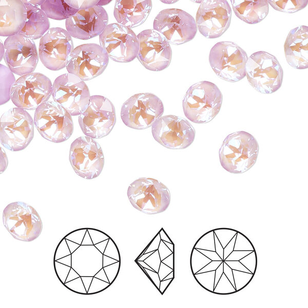 Chaton 12pk crystal lavender DeLite, Crystal Passions® 6.14-6.32mm round SS29 1088 image number 0