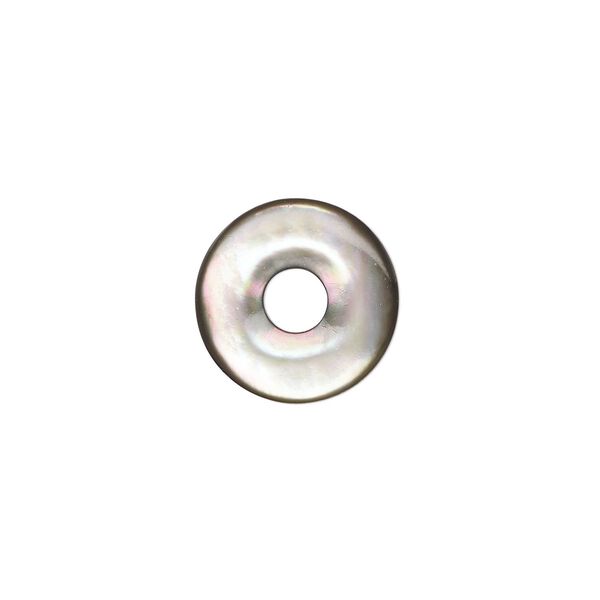 Focal 1pkg1 black lip shell, 15mm donut natural image number 0