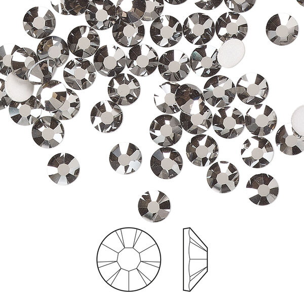 Flat back 144pk crystal Biarritz foil back, Preciosa MAXIMA Czech crystal rhinestone 4.6-4.8mm chaton rose round SS20 image number 0