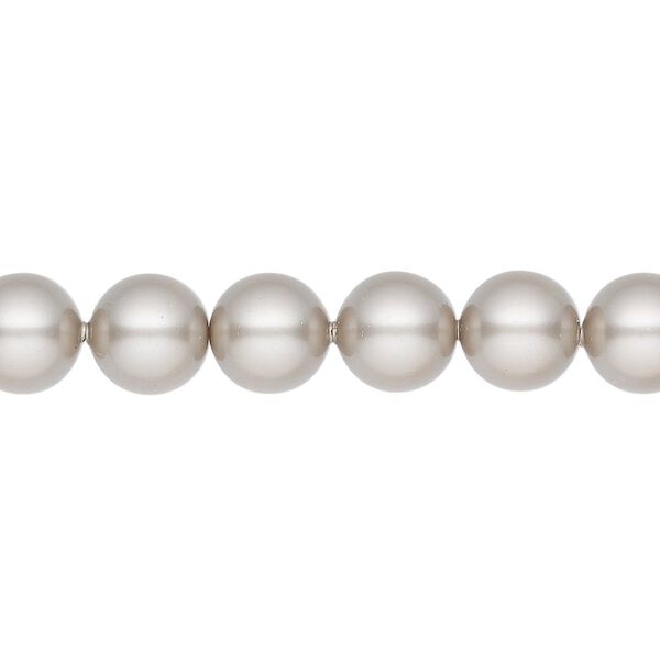 Pearl 250pk platinum, Swarovski® 8mm round 5810 image number 0