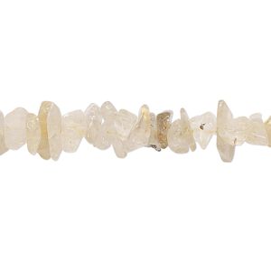 Golden rutilated quartz 1pkg1, chip bead natural 32 inch medium