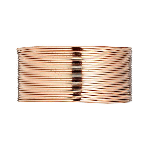 Wire, copper, half-hard, round, 22 gauge. Sold per 10-yard coil. image number 0