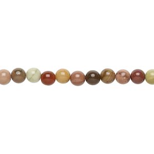 Imperial jasper 1pkg1, round bead natural 15.5-16 inch 4mm