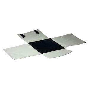 Bead mat, velveteen, black and sage green, 8-1/2 x 8-1/4 x 3/4 inches. Sold individually.