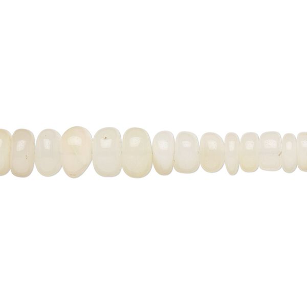 Ethiopian opal 1pkg1, hand-cut rondelle bead natural 18 inch graduated 3x1mm-7x4mm image number 0