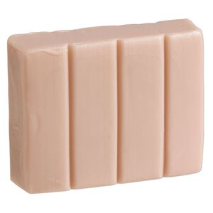 Polymer clay, Sculpey® PREMO, beige. Sold per 2-ounce bar.