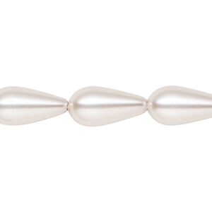 Pearl 1pk light pink, Celestial Crystal® 15x8mm teardrop 15.5-16 inch