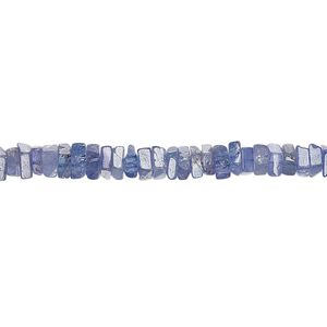 Tanzanite 1pkg1, hand-cut square rondelle bead 8 inch 4x1mm-5x2mm