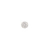 Bead, glass rhinestone / epoxy / resin, white and clear, 12mm round. Sold individually. image number 1
