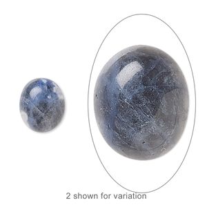 Sodalite 1pkg6, calibrated oval cab natural 12x10mm