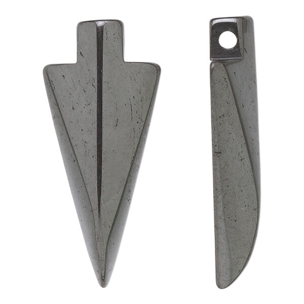 Focal, Hemalyke™ (man-made), 38x16mm-40x18mm arrowhead. Sold per pkg of 2. image number 0