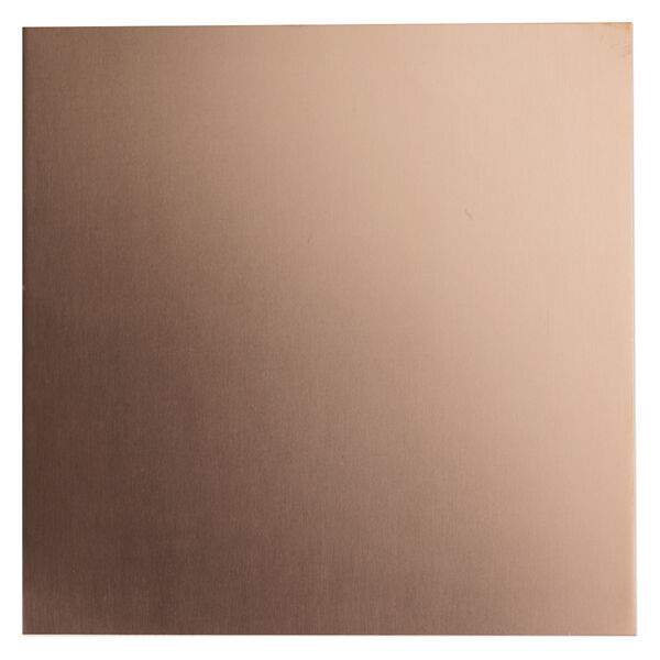 Sheet, copper, half-hard, 6x6-inch square, 22 gauge. Sold individually. image number 0