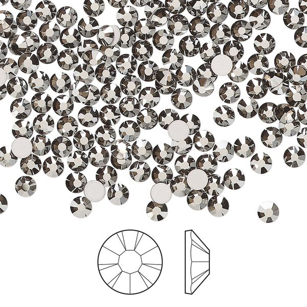 Flat back 144pk crystal Biarritz foil back, Preciosa MAXIMA Czech crystal rhinestone 3-3.2mm chaton rose round SS12 image number 0